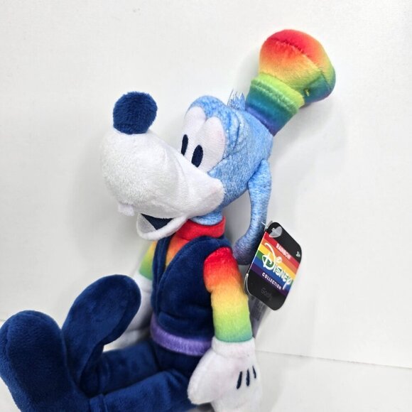 NWT Pluto Pride Blue Rainbow Sitting Plush 9" - Picture 2 of 7